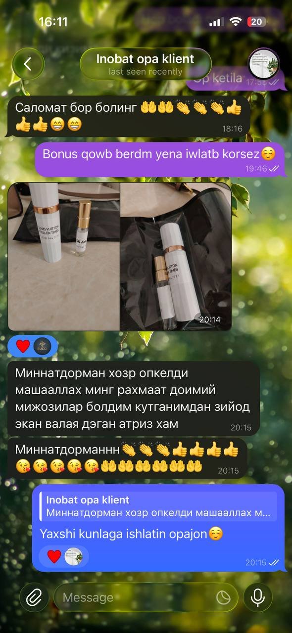 Mijoz sharhi — Telegram